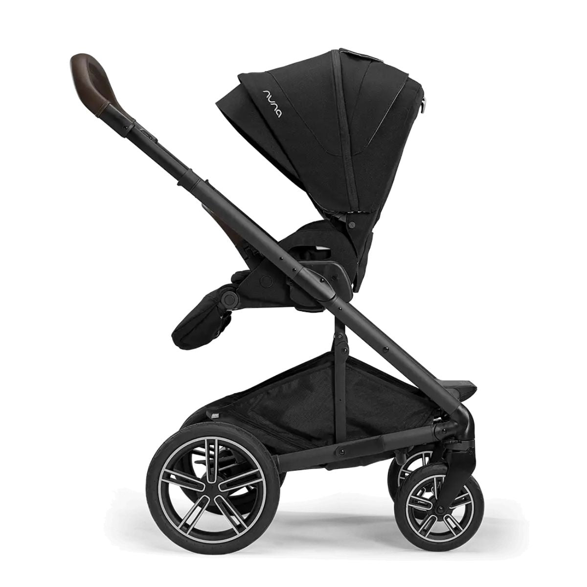 Nuna Mixx Next Stroller - Caviar/Chocolate - Comfort and Premium Features