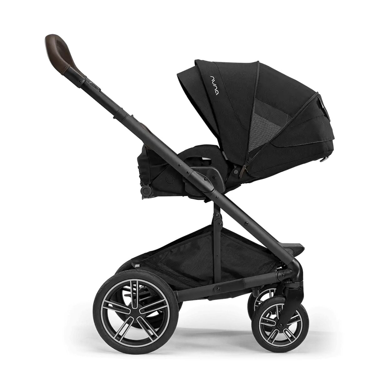 Nuna Mixx Next Stroller - Caviar/Chocolate - 4 Modes of Use