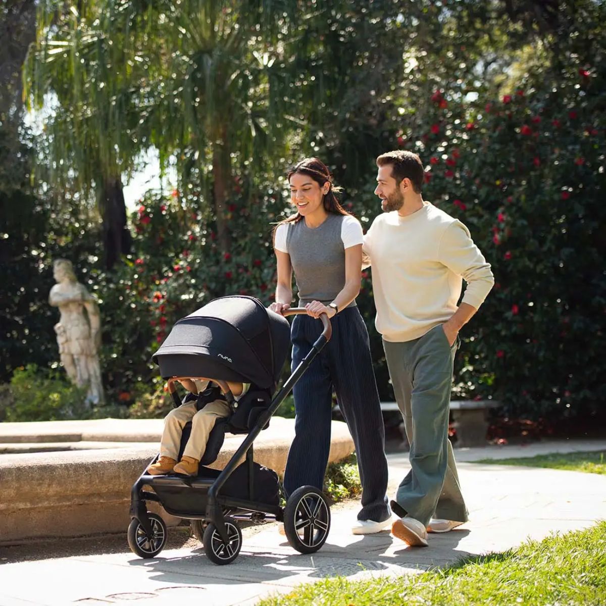Nuna Mixx Next Stroller - Caviar/Chocolate - Smooth Ride with Advanced Suspension